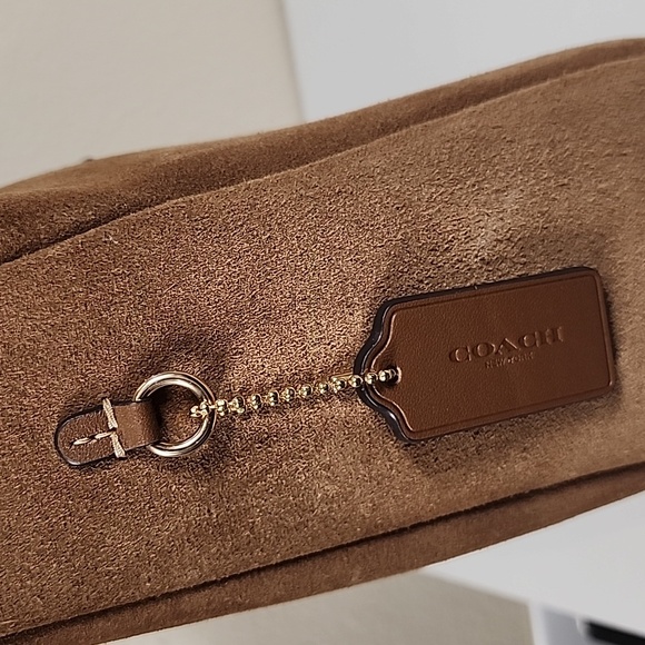 Coach Hadley Convertible Crossbody Bag In Suede - Picture 16 of 17